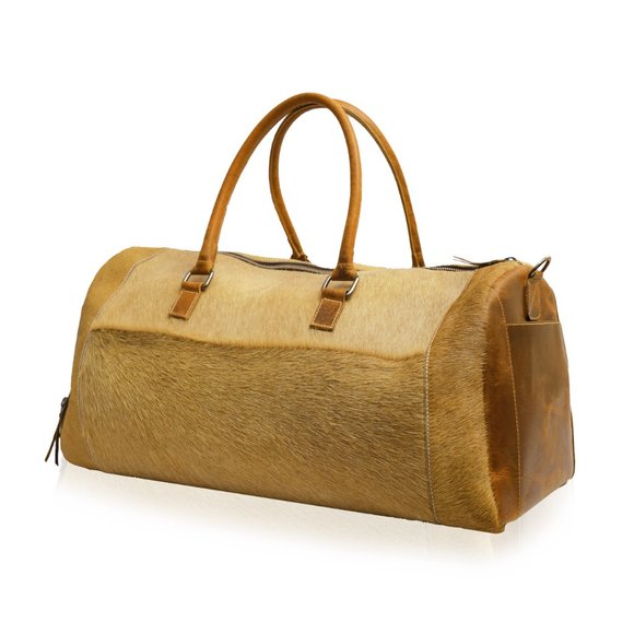 Leather Travel Bag Duffle Bag - Picture 13 of 13